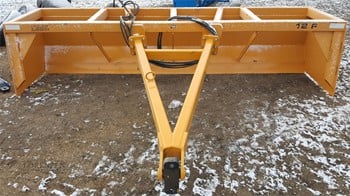 Heavy-duty land leveler and scraper attachment for tractor